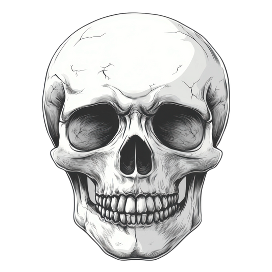 Bügelbild White Skull - Cool & Edgy Bild_3 medium ca. 15cm x 15cm