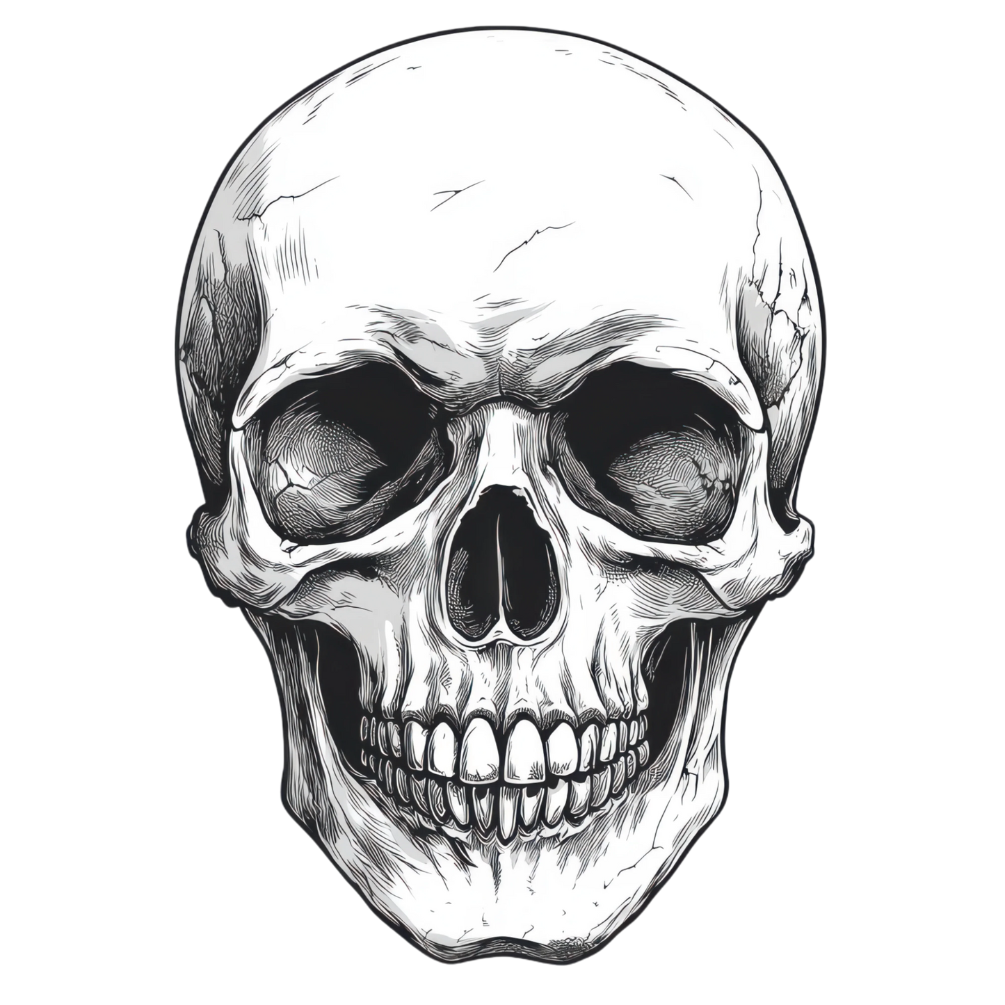 Bügelbild White Skull - Cool & Edgy Bild_5