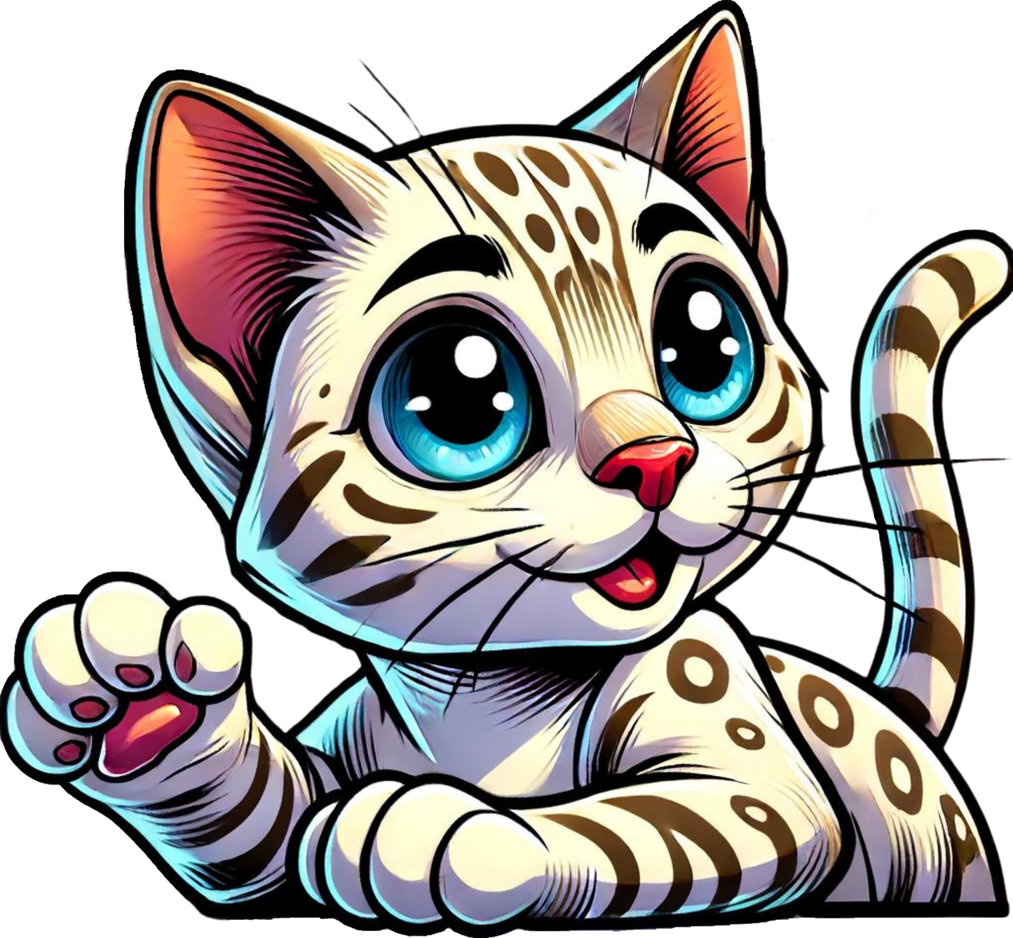 Bügelbilder Bengal Katzen - Magic Miracle Design