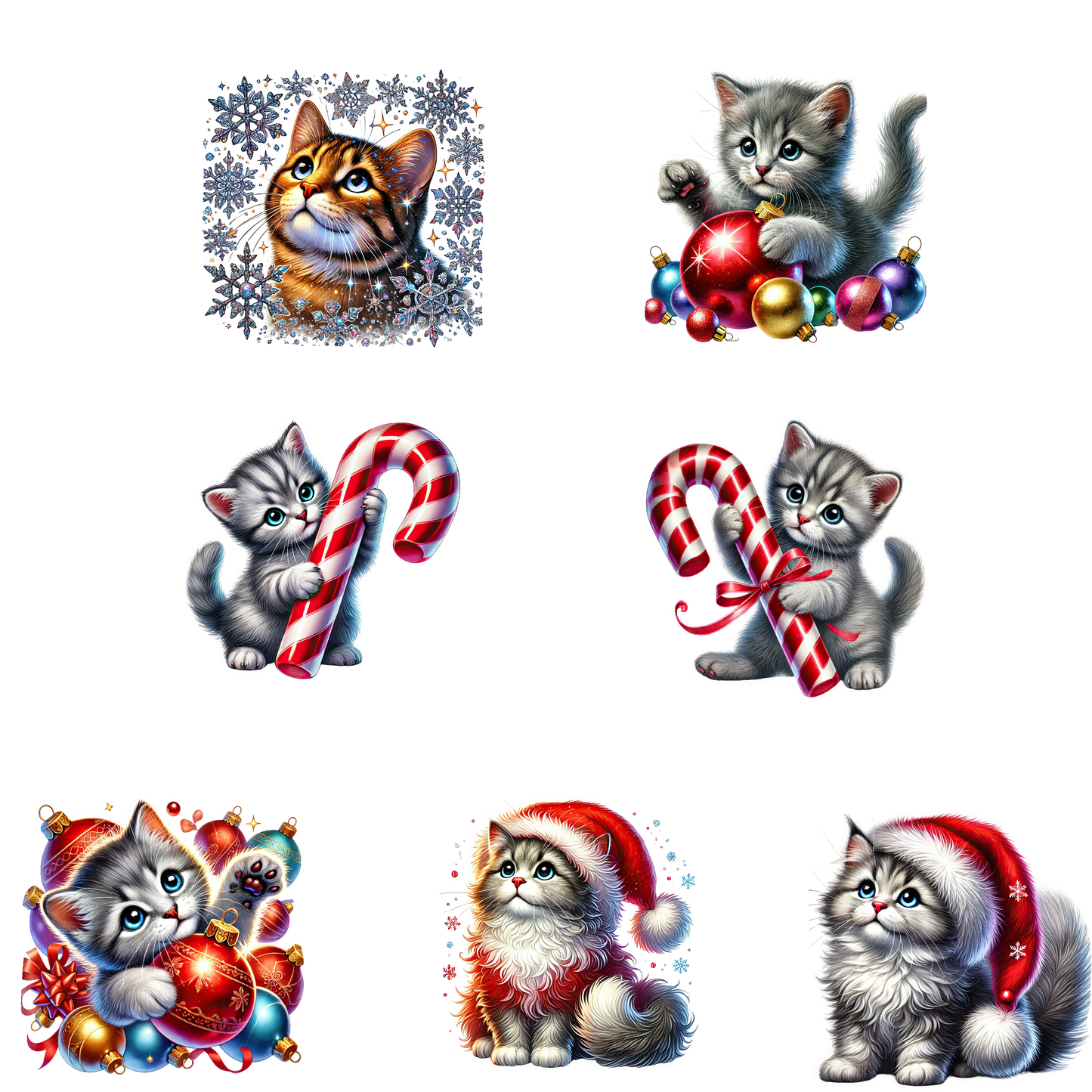 Bügelbilder Weihnachten Katzen - Magic Miracle Design