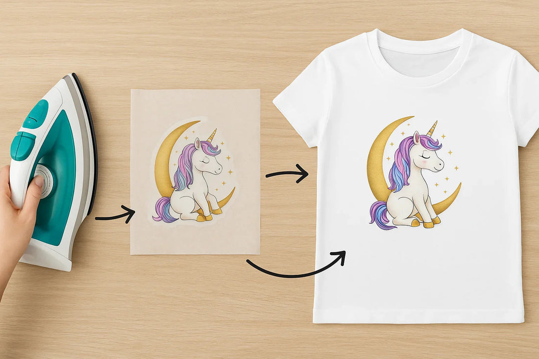 Wie bügelt man ein Bügelbild richtig auf?