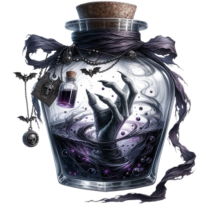 Halloween Sticker Gruselgläser – Hexen, Geister im Einmachglas Bild_1