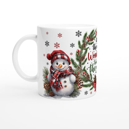 Wonderful Time Schneemann Tasse - Magic Miracle Design