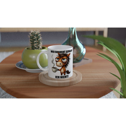 Keramiktasse wer braucht Schlaf - Magic Miracle Design
