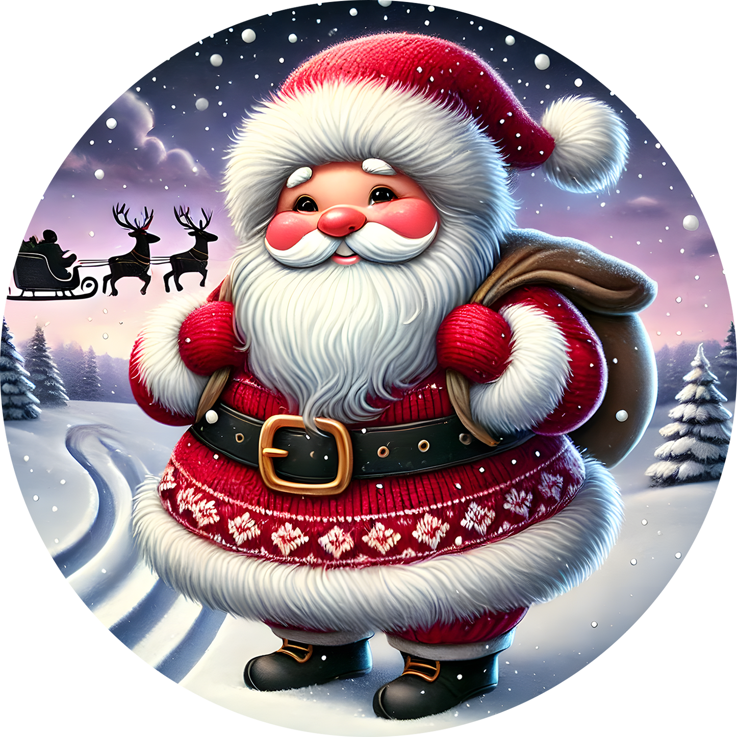 Bügelbild Weihnachten Gnome - singen, Kamin, schmücken Bild_10