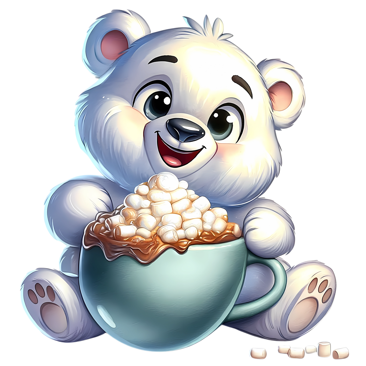 Bügelbild Weihnachten Polarbär - Geschenke, Weihnachtsbaum Bild_3