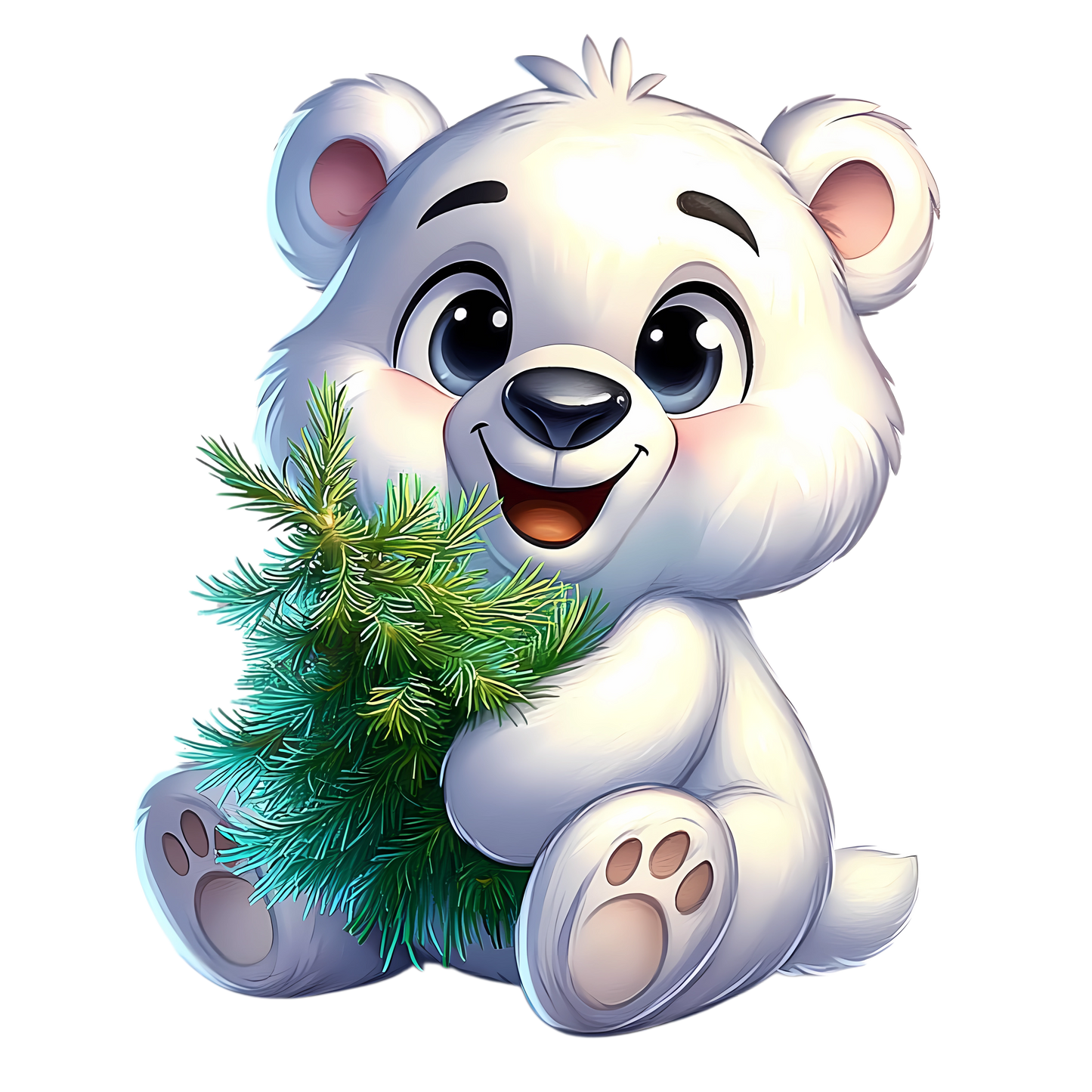 Bügelbild Weihnachten Polarbär - Geschenke, Weihnachtsbaum Bild_24