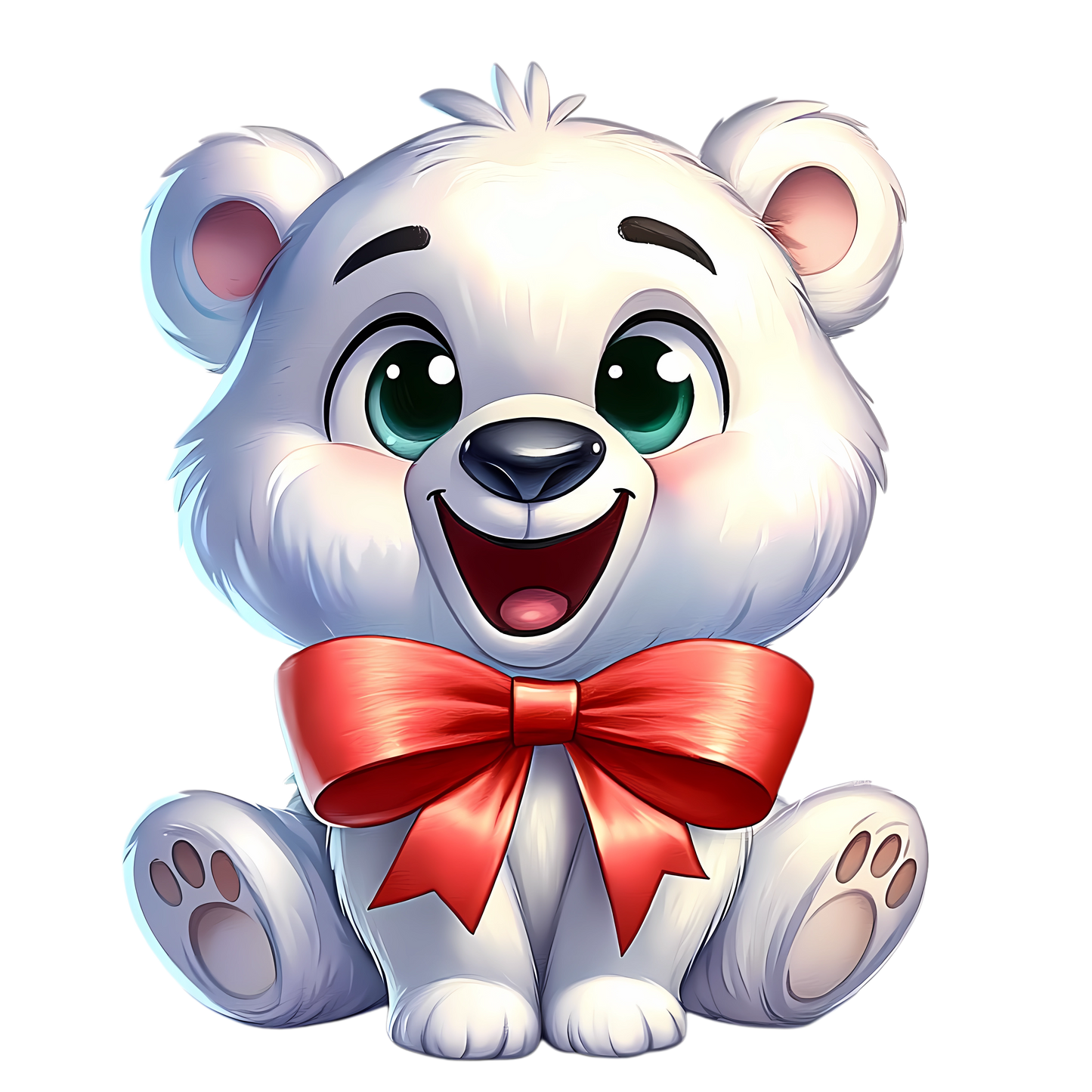 Bügelbild Weihnachten Polarbär - Geschenke, Weihnachtsbaum Bild_5