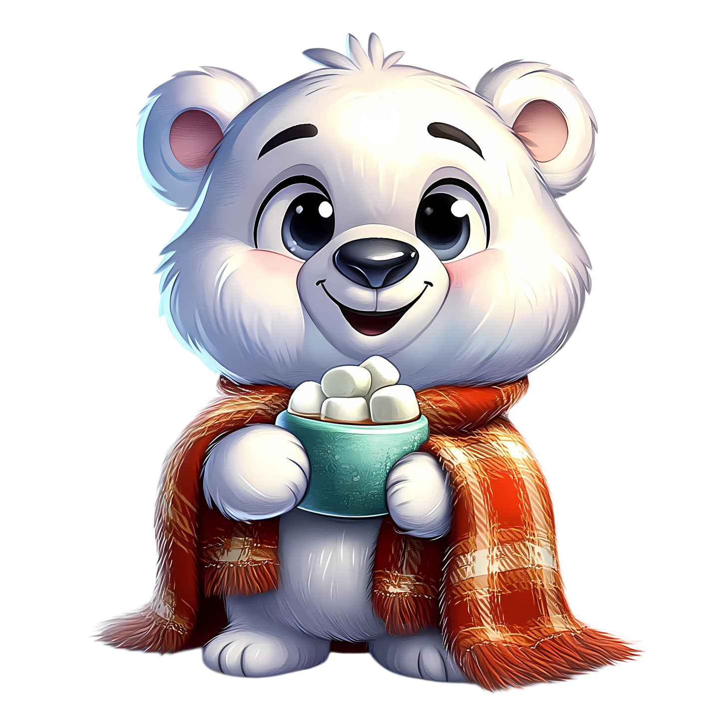 Bügelbild Weihnachten Polarbär - Geschenke, Weihnachtsbaum Bild_6