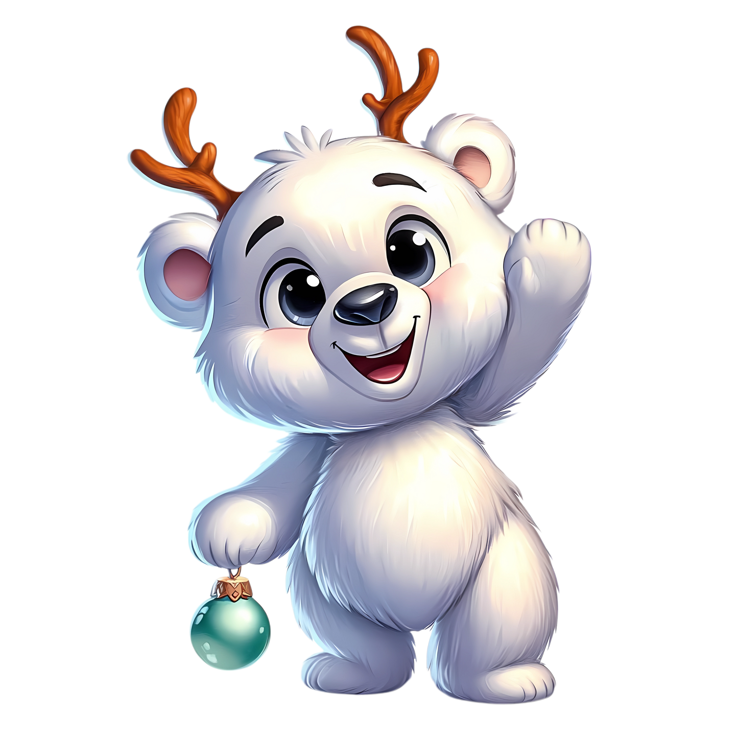 Bügelbild Weihnachten Polarbär - Geschenke, Weihnachtsbaum Bild_7