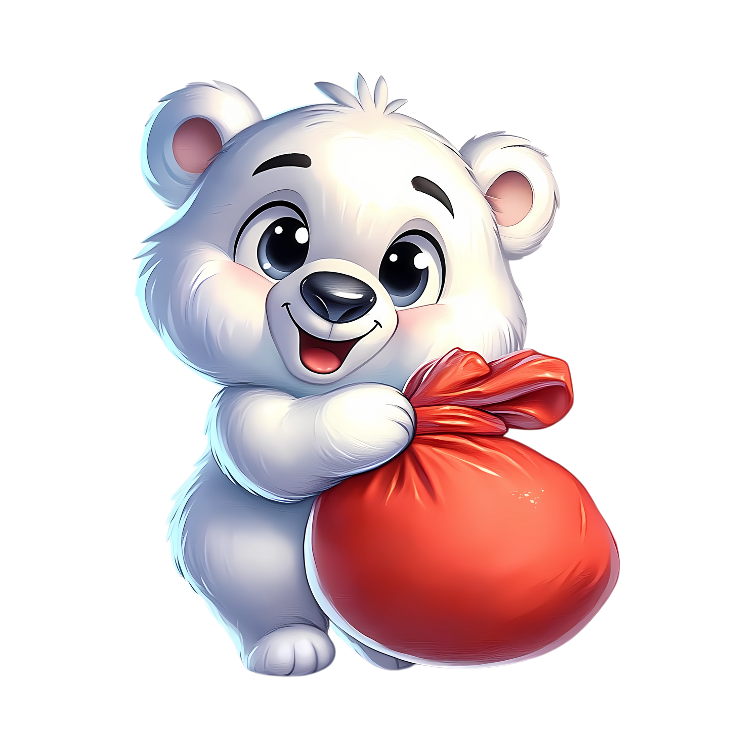 Bügelbild Weihnachten Polarbär - Geschenke, Weihnachtsbaum Bild_8