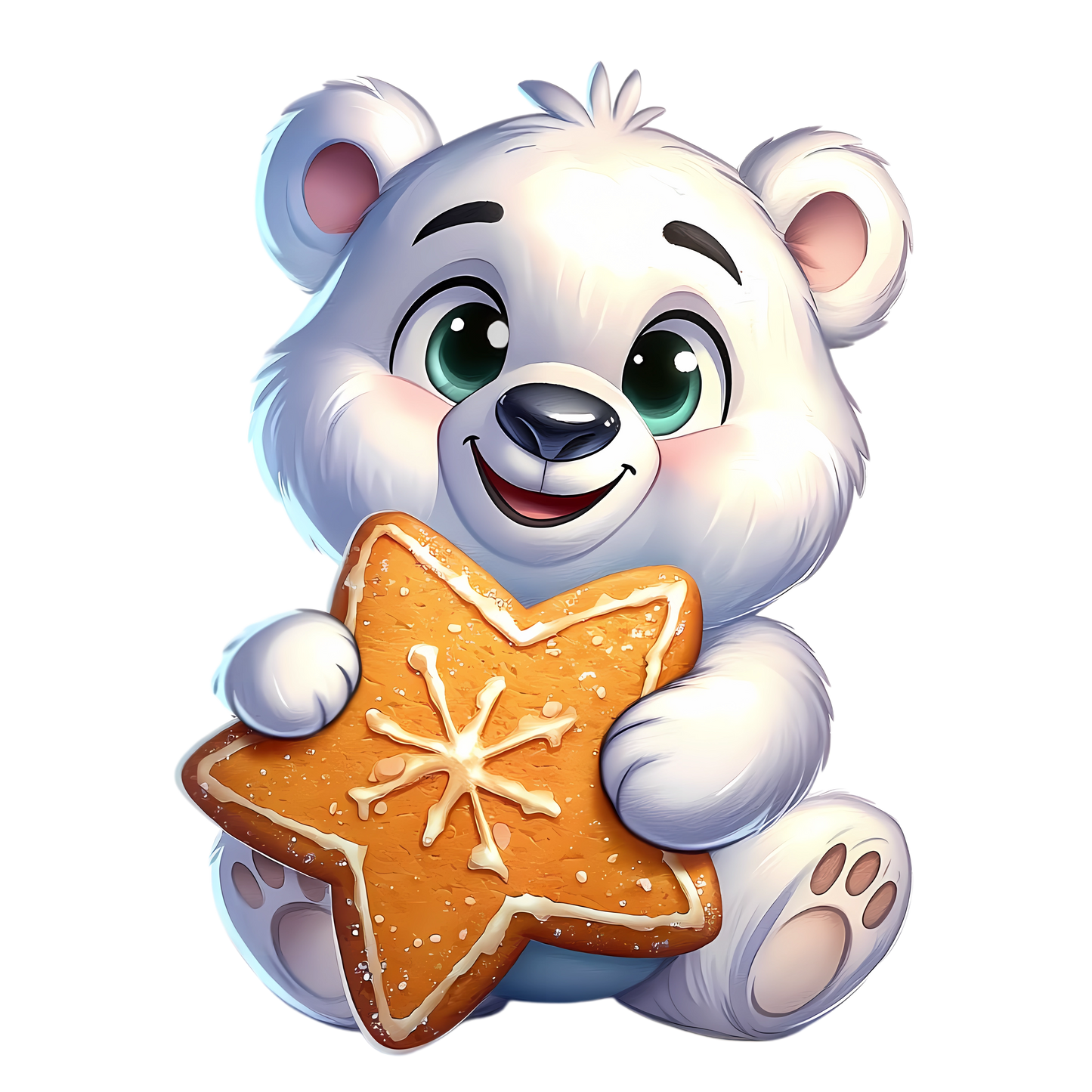 Bügelbild Weihnachten Polarbär - Geschenke, Weihnachtsbaum Bild_10