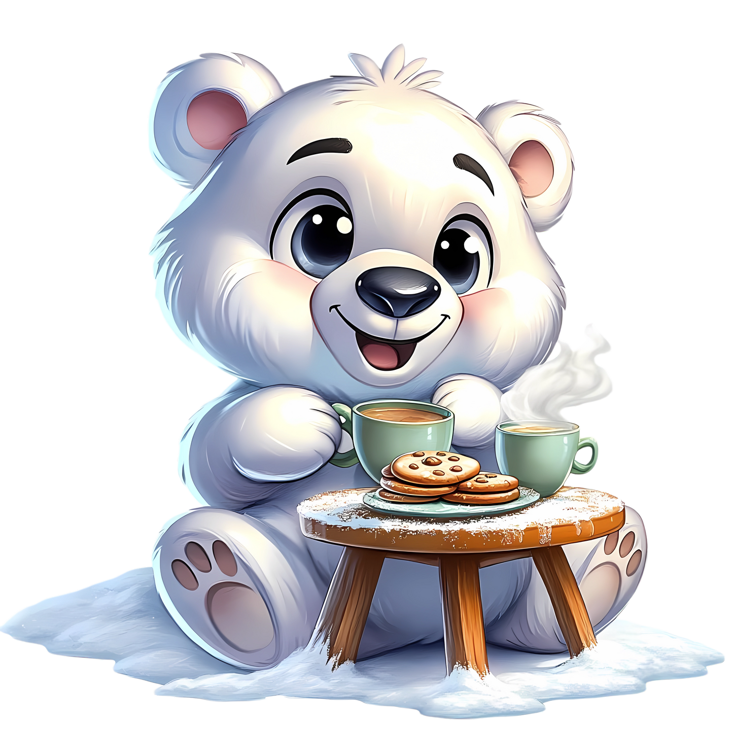 Bügelbild Weihnachten Polarbär - Geschenke, Weihnachtsbaum Bild_23