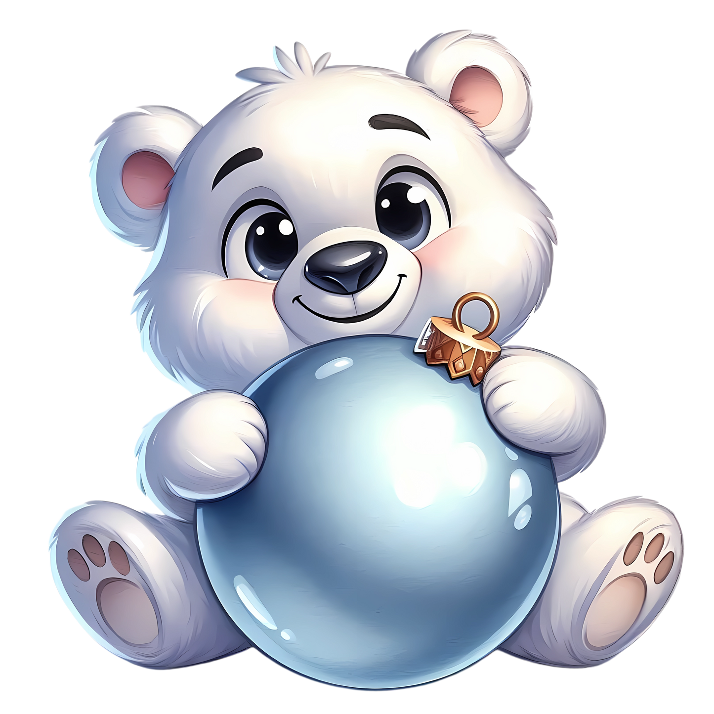 Bügelbild Weihnachten Polarbär - Geschenke, Weihnachtsbaum Bild_16