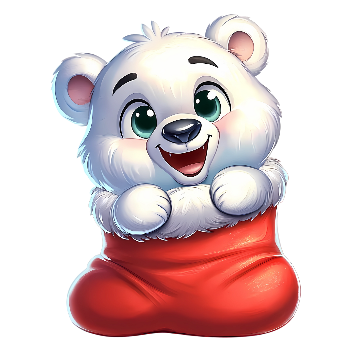 Bügelbild Weihnachten Polarbär - Geschenke, Weihnachtsbaum Bild_12