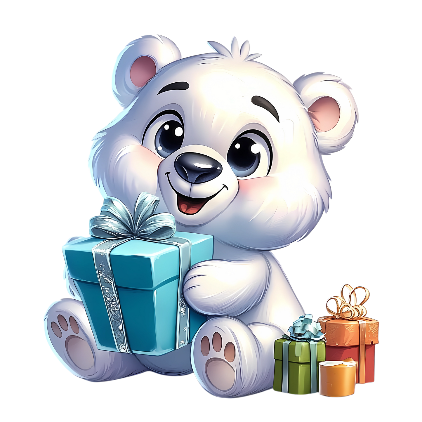 Bügelbild Weihnachten Polarbär - Geschenke, Weihnachtsbaum Bild_14