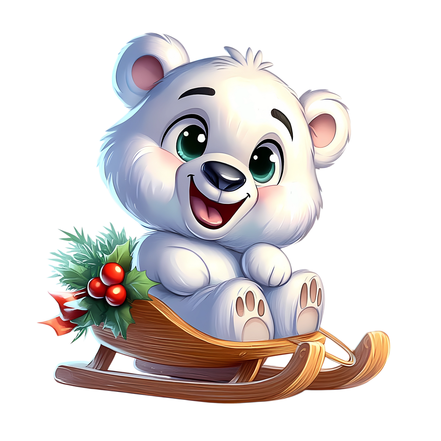 Bügelbild Weihnachten Polarbär - Geschenke, Weihnachtsbaum Bild_15