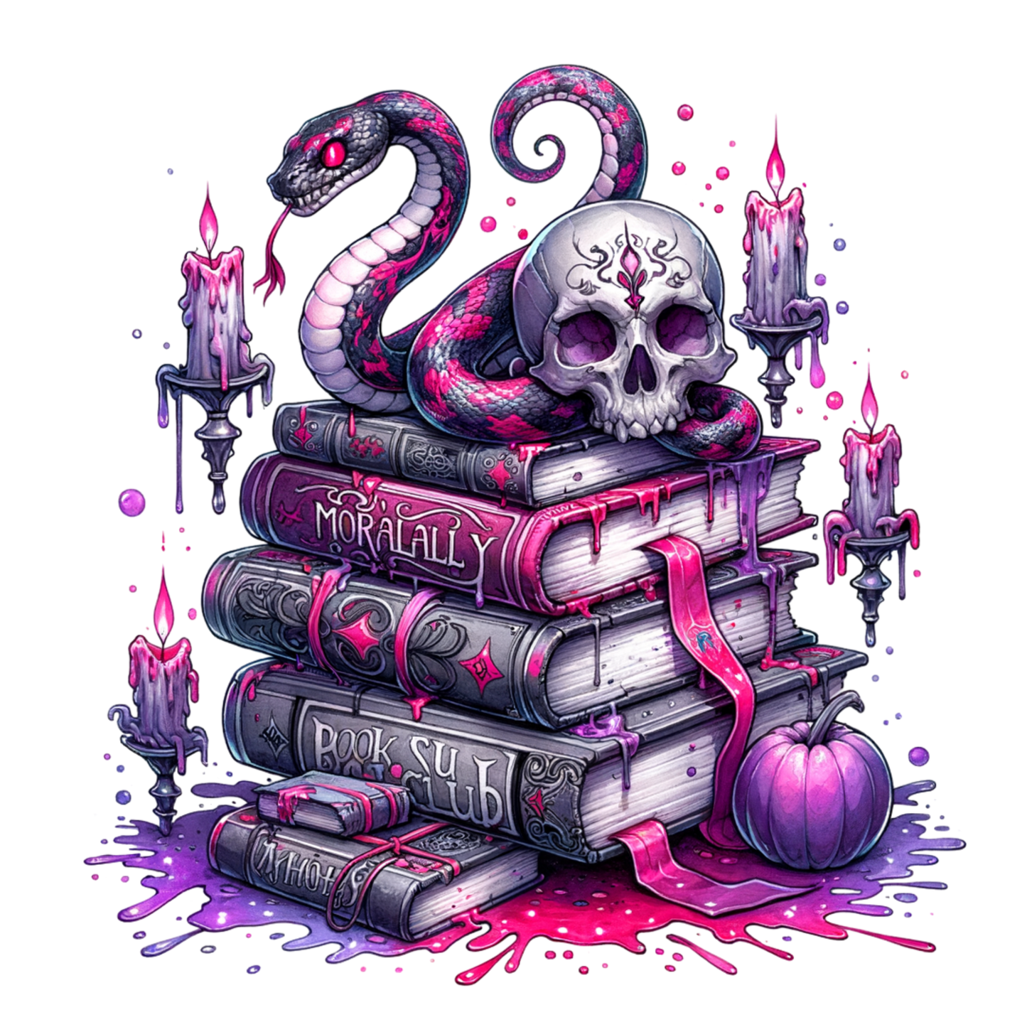 Bügelbild Totenkopf | Skull | Rosen - Magic Miracle Design