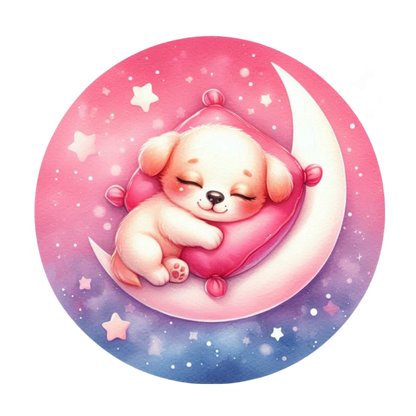 Bügelbild Baby Tiere Mond - Magic Miracle Design