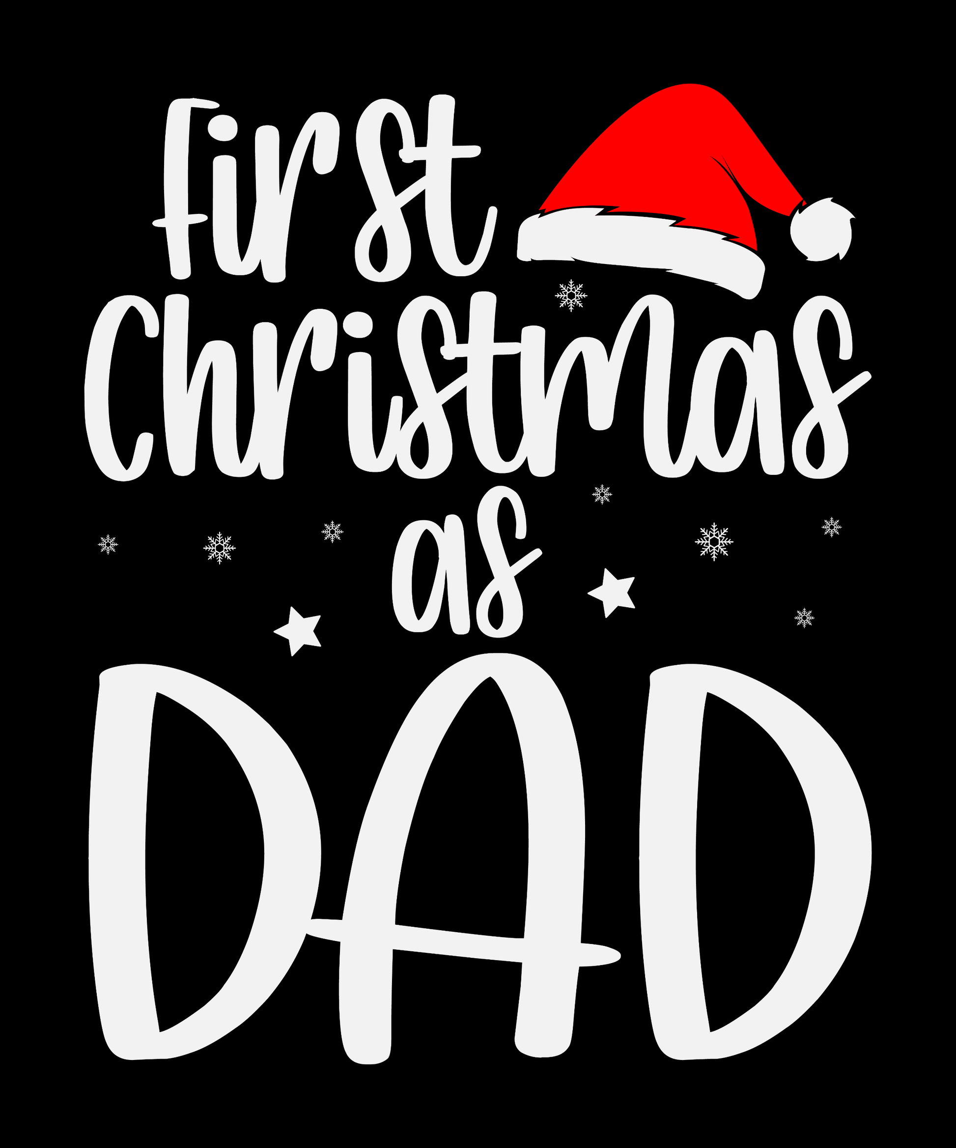 Bügelbild mein 1. Weihnachten als Papa - Magic Miracle Design