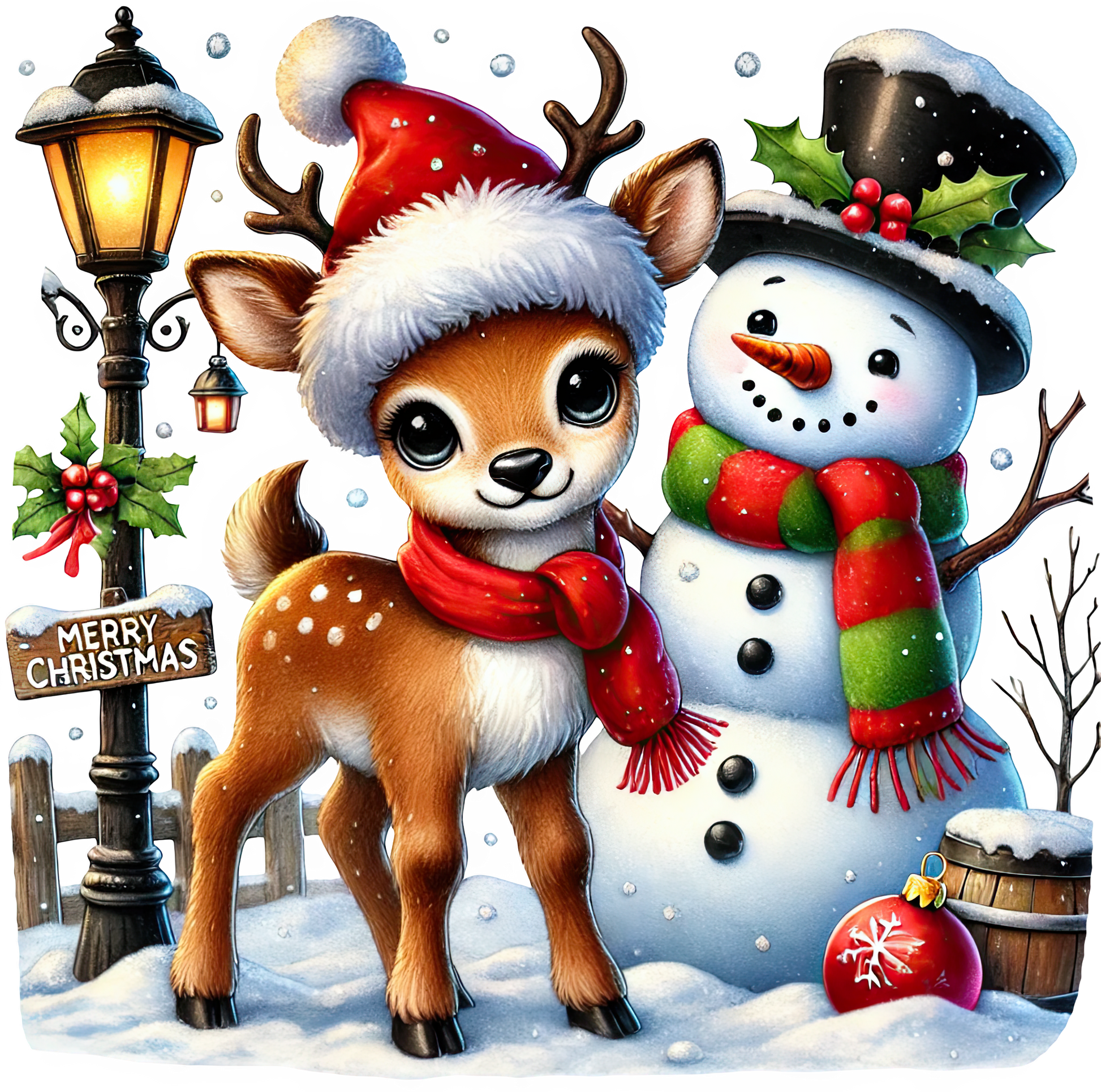 Bügelbilder Weihnachten Rentier - Magic Miracle Design