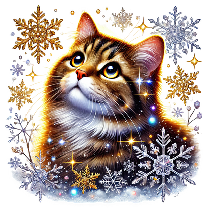 Bügelbilder Weihnachten Katzen - Magic Miracle Design