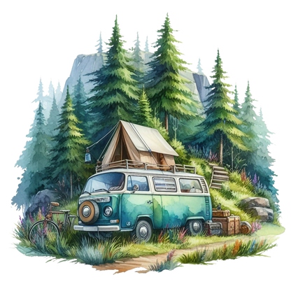 Bügelbild Bügelbilder Camping – waschfest bis 40 °C Bild_5