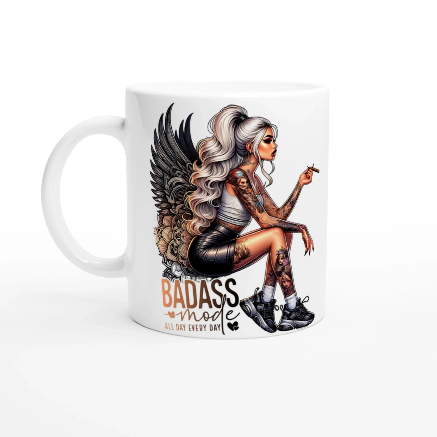 Keramiktasse blonder Engel BadAss Default Title