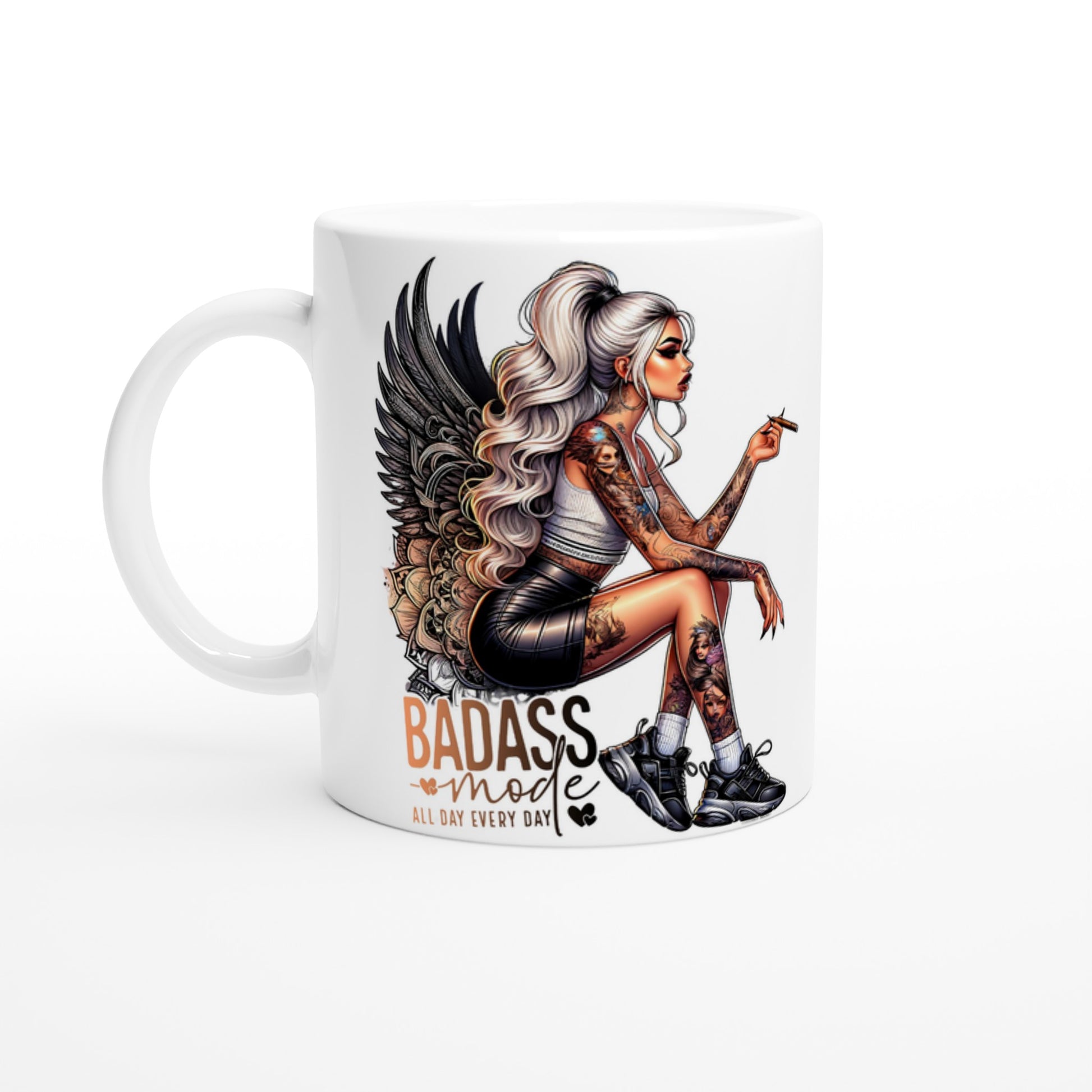 Keramiktasse blonder Engel BadAss - Magic Miracle Design