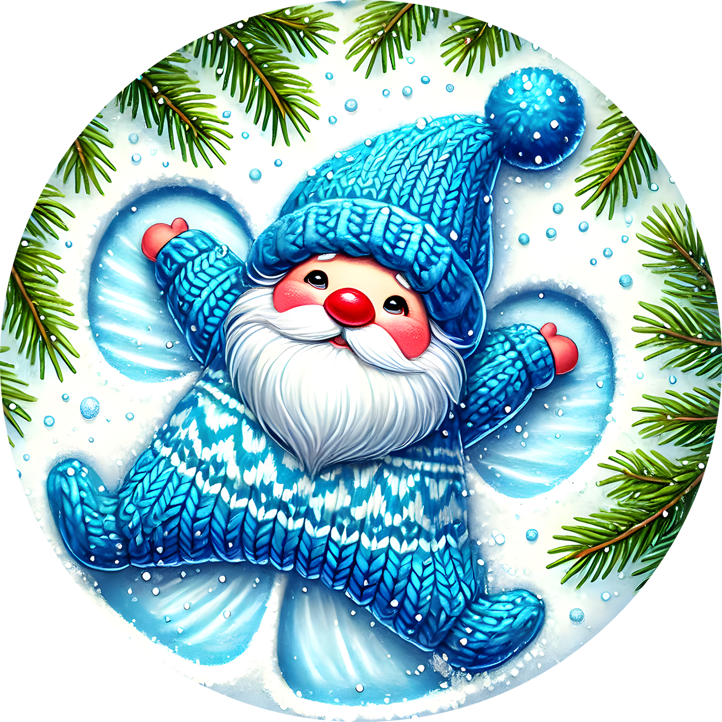 Bügelbild Weihnachten Gnome - singen, Kamin, schmücken Bild_17