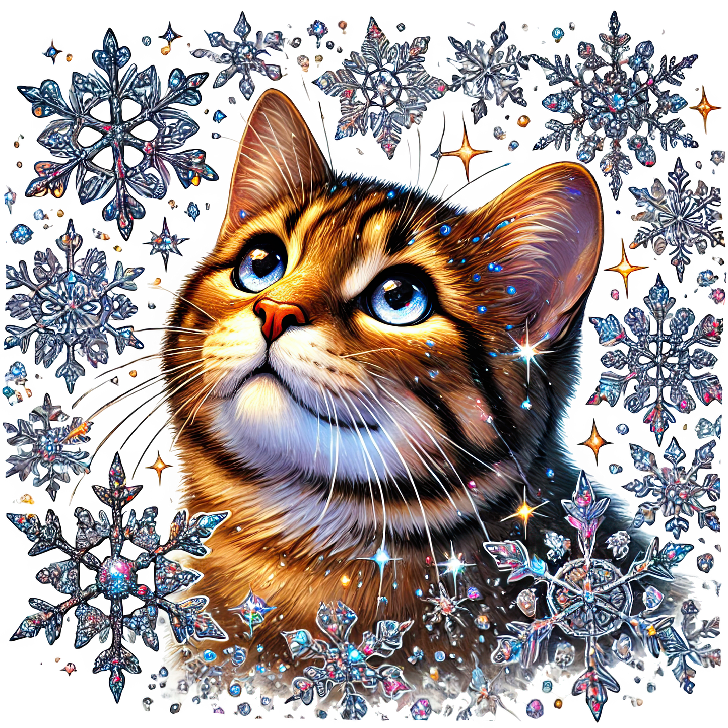 Bügelbilder Weihnachten Katzen - Magic Miracle Design