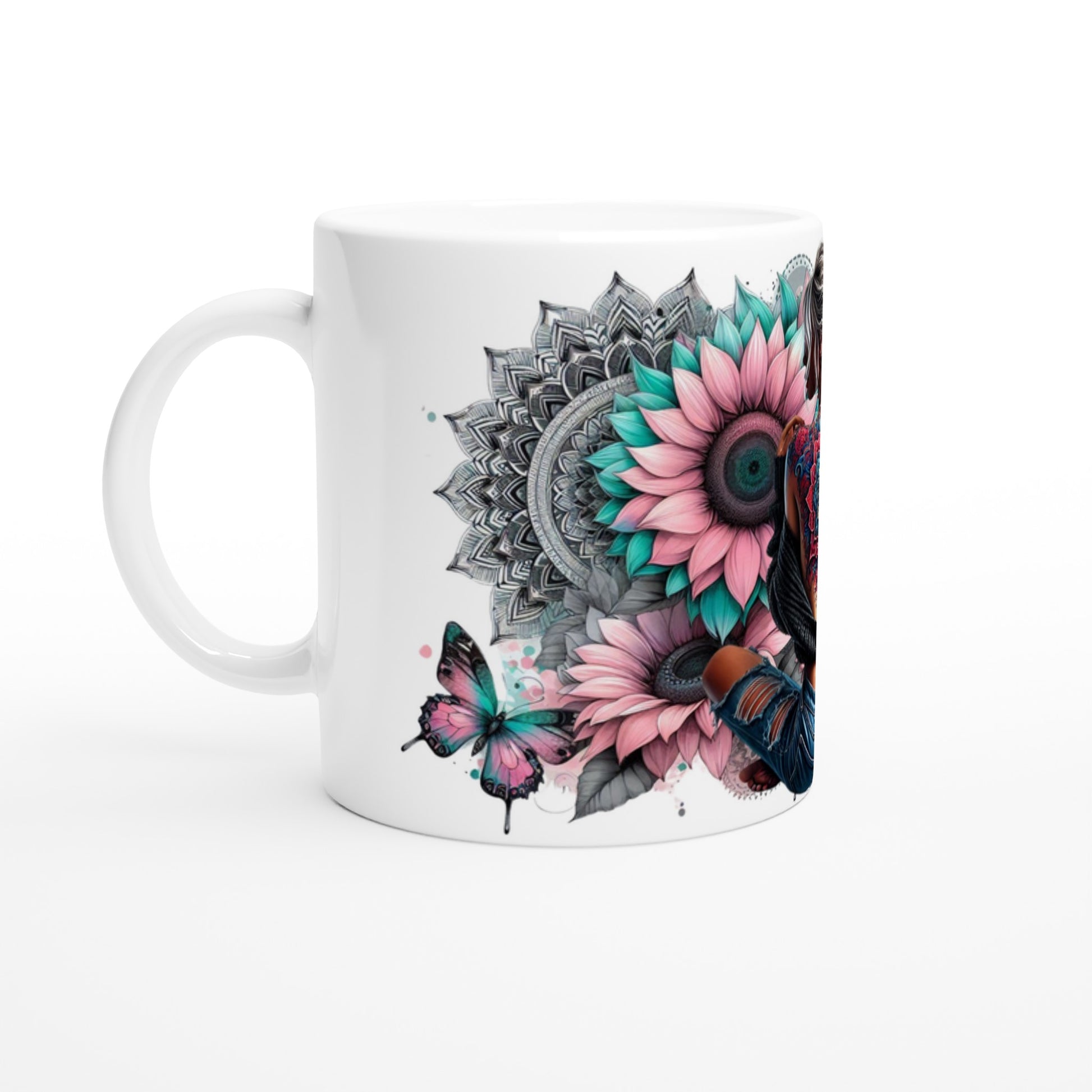 Keramiktasse Graupinke Schönheit Tattoo - Magic Miracle Design