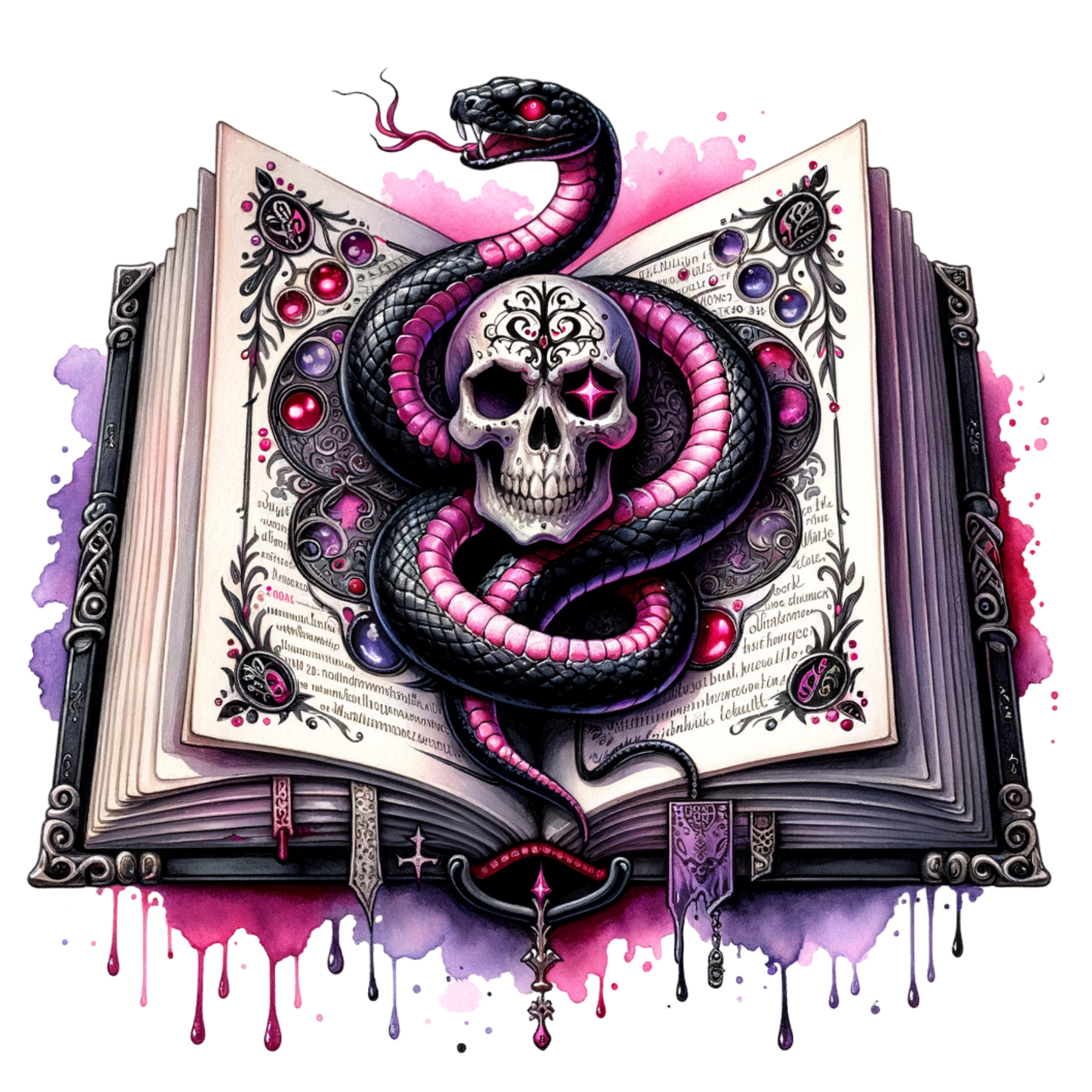 Bügelbild Totenkopf | Skull | Rosen - Magic Miracle Design