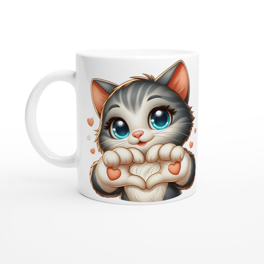Keramiktasse Katze am Morgen - Magic Miracle Design