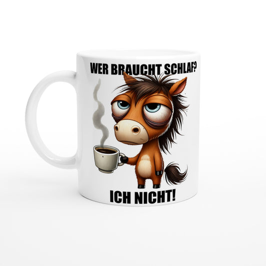 Keramiktasse wer braucht Schlaf - Magic Miracle Design
