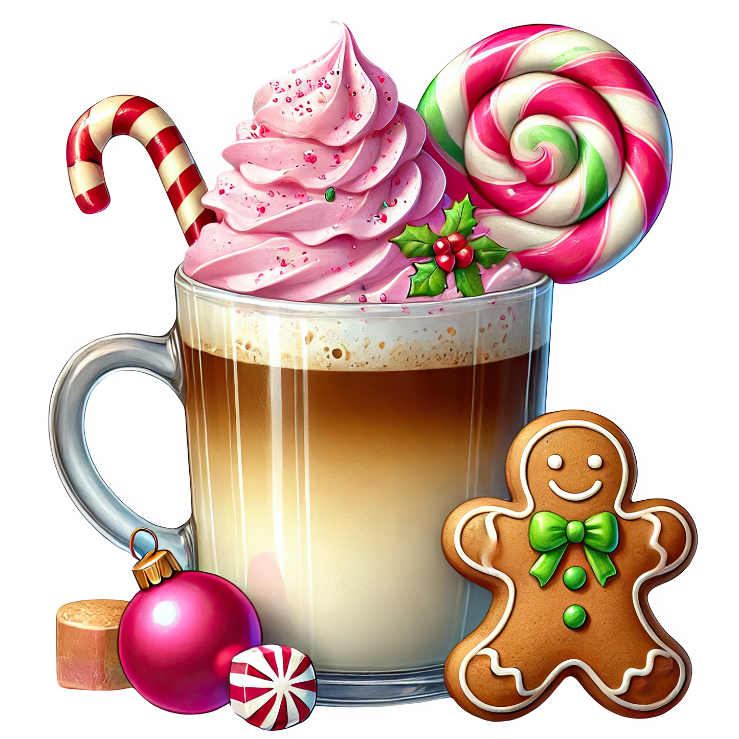 Bügelbilder Weihnachts - Getränke - Magic Miracle Design