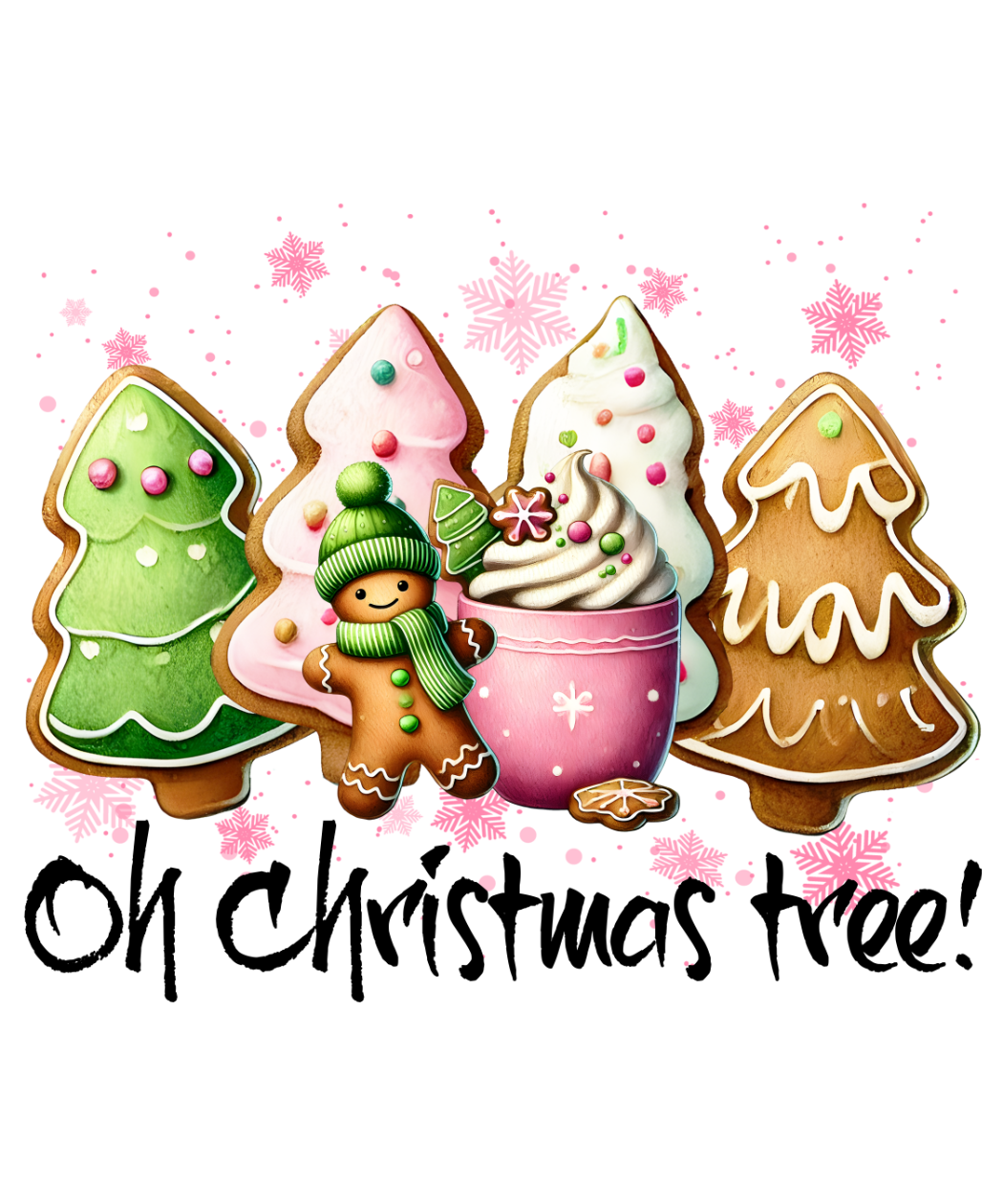 Bügelbilder Weihnachten in Pink - Magic Miracle Design