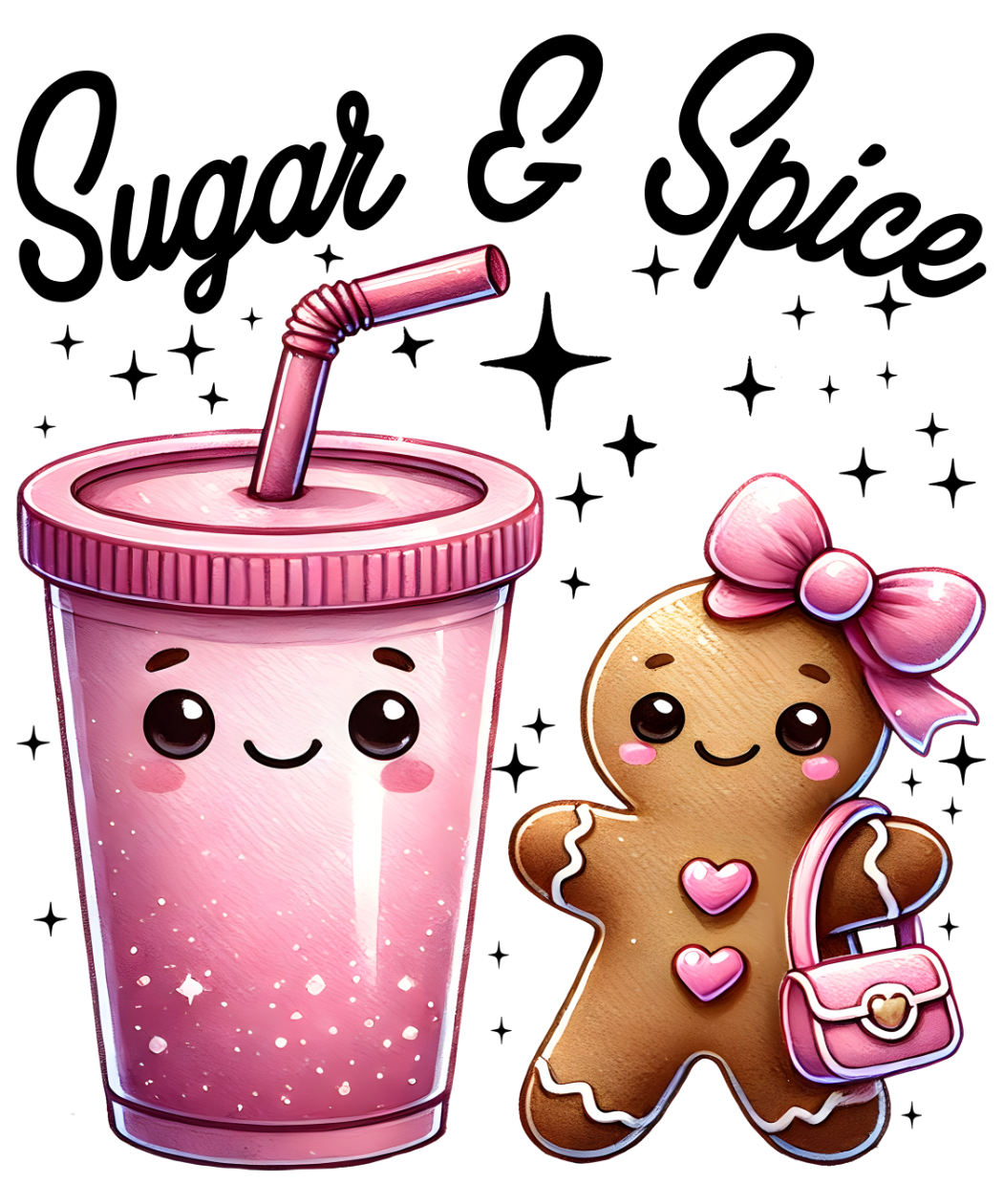 Bügelbilder Weihnachten in Pink - Magic Miracle Design