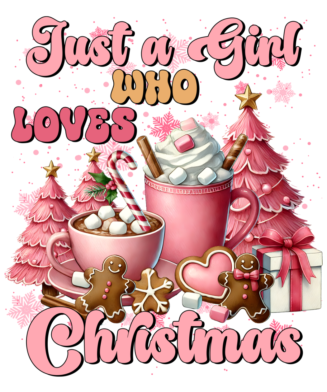 Bügelbilder Weihnachten in Pink - Magic Miracle Design