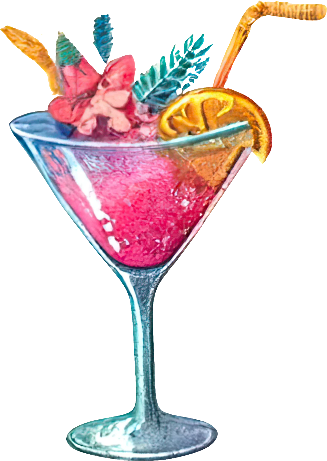 Sticker Sparkley Cocktail Bild_1 medium ca. 9cm Höhe