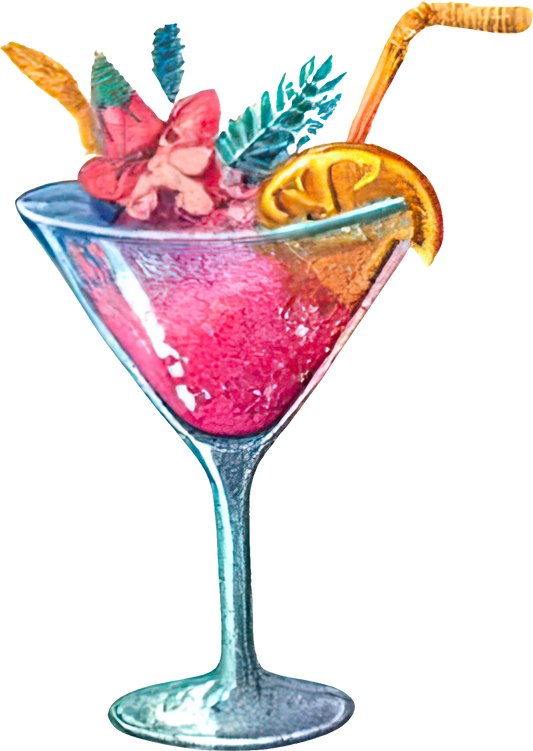 Bügelbild sparkley Coctails