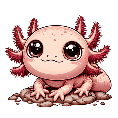 Bügelbild süßes Axolotl - Magic Miracle Design