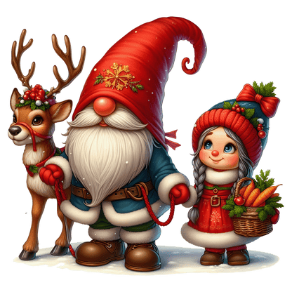 Bügelbilder Weihnachten Gnome_2 - Magic Miracle Design