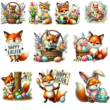 Bügelbild Ostern Fuchs