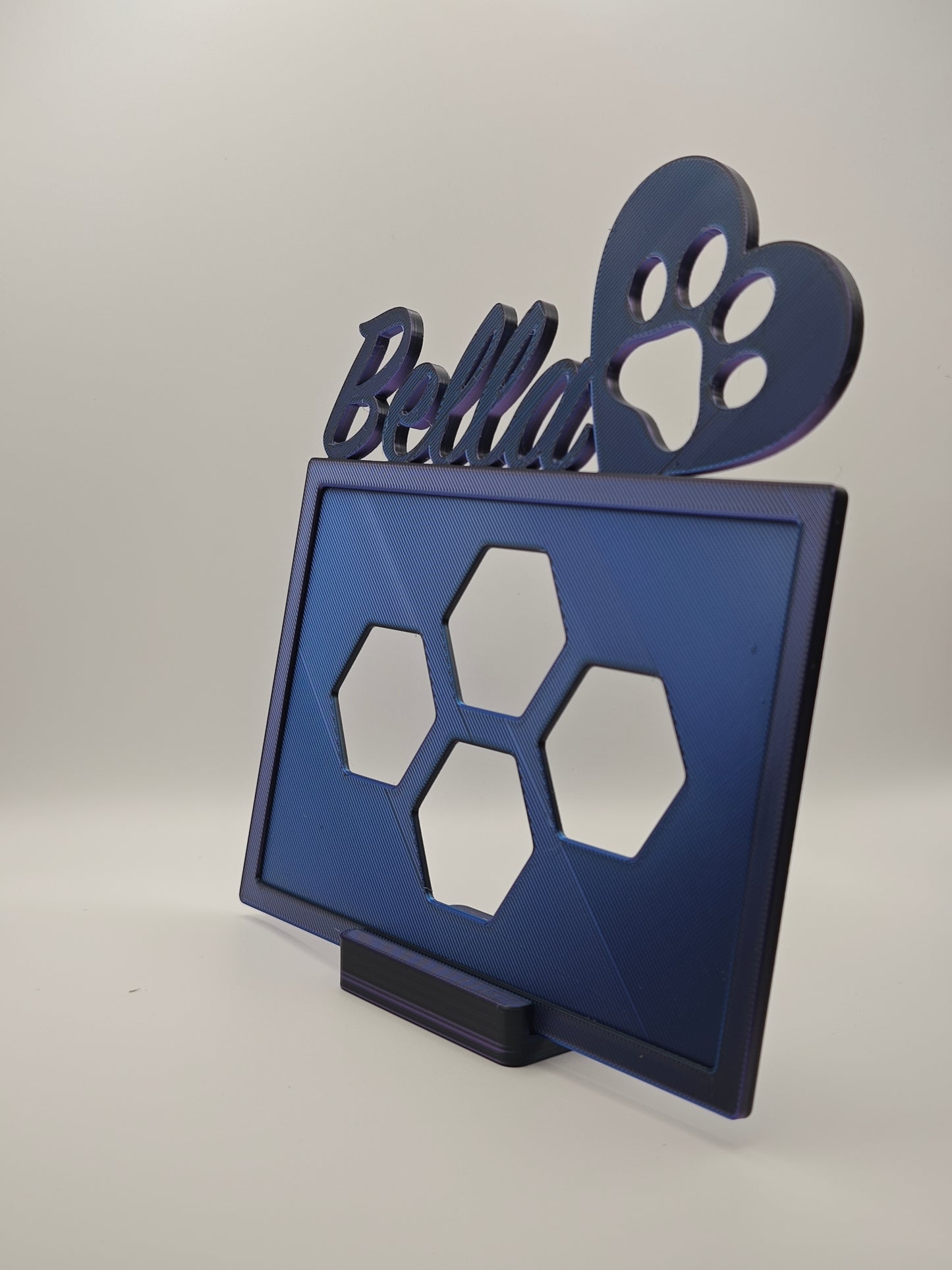 Personalisierter 3D Druck Bilderrahmen mit Namen & Symbolen