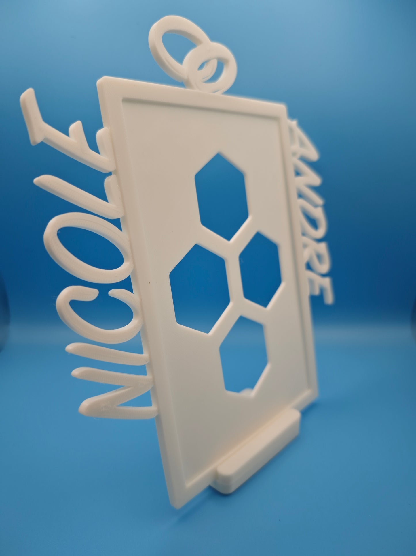 Personalisierter 3D Druck Bilderrahmen mit Namen & Symbolen