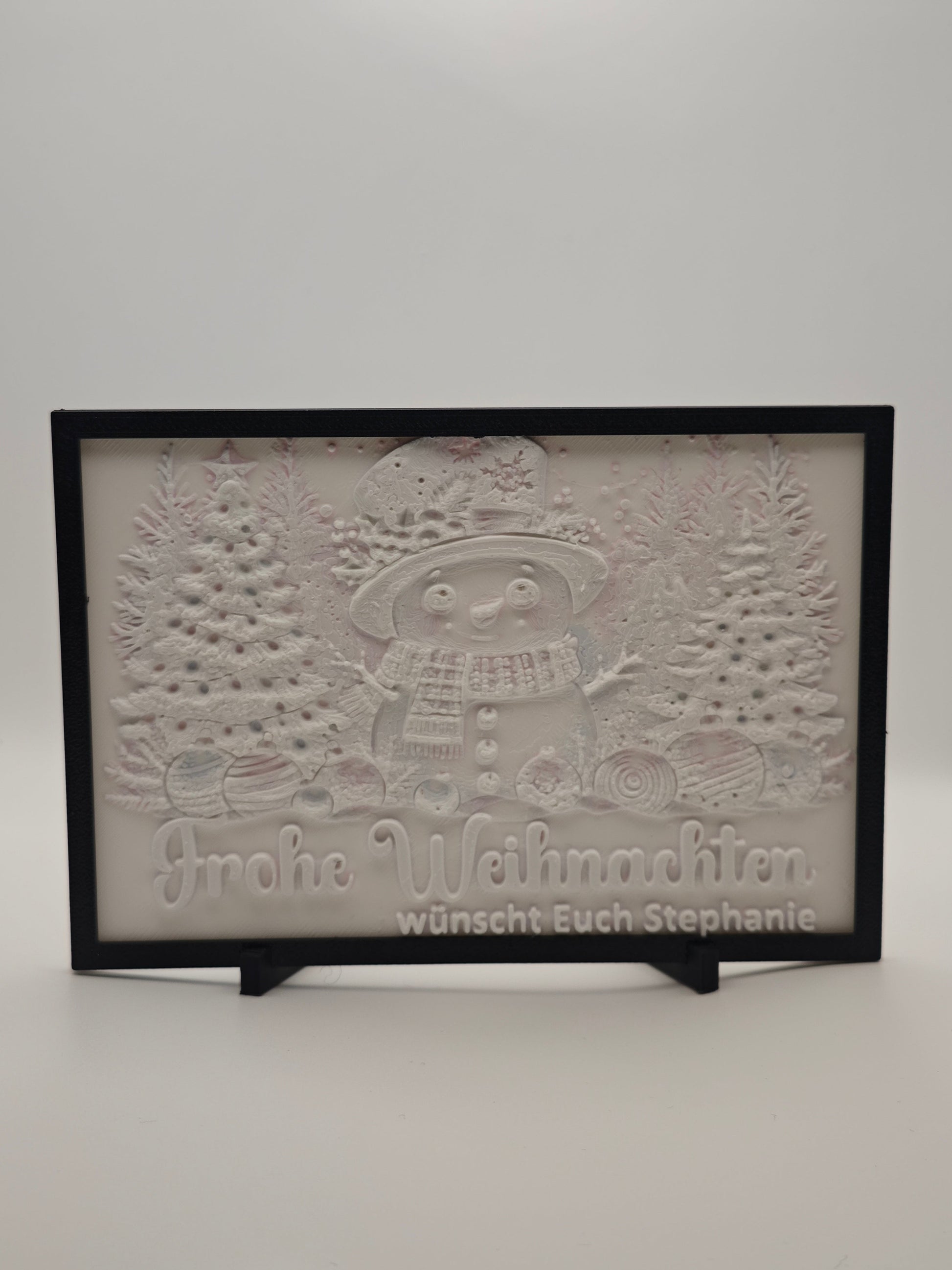 Personalisiertes Farbiges Lithophan Bild – 3D Druck Geschenk
