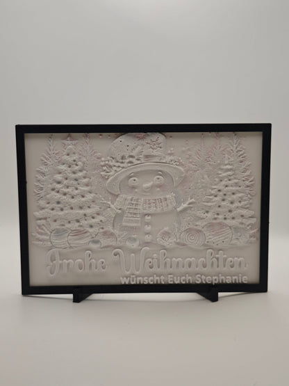Personalisiertes Farbiges Lithophan Bild – 3D Druck Geschenk