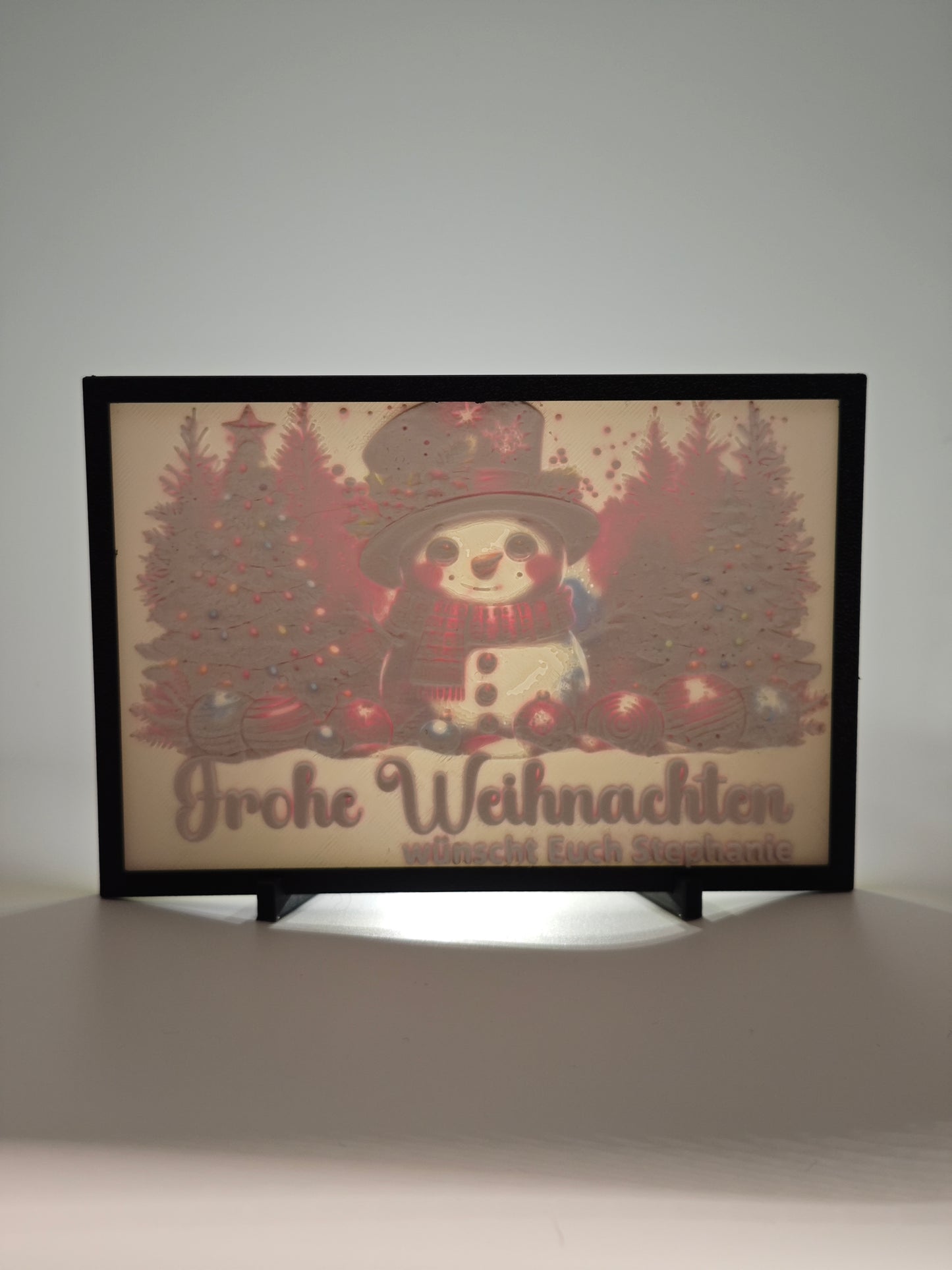 Personalisiertes Farbiges Lithophan Bild – 3D Druck Geschenk