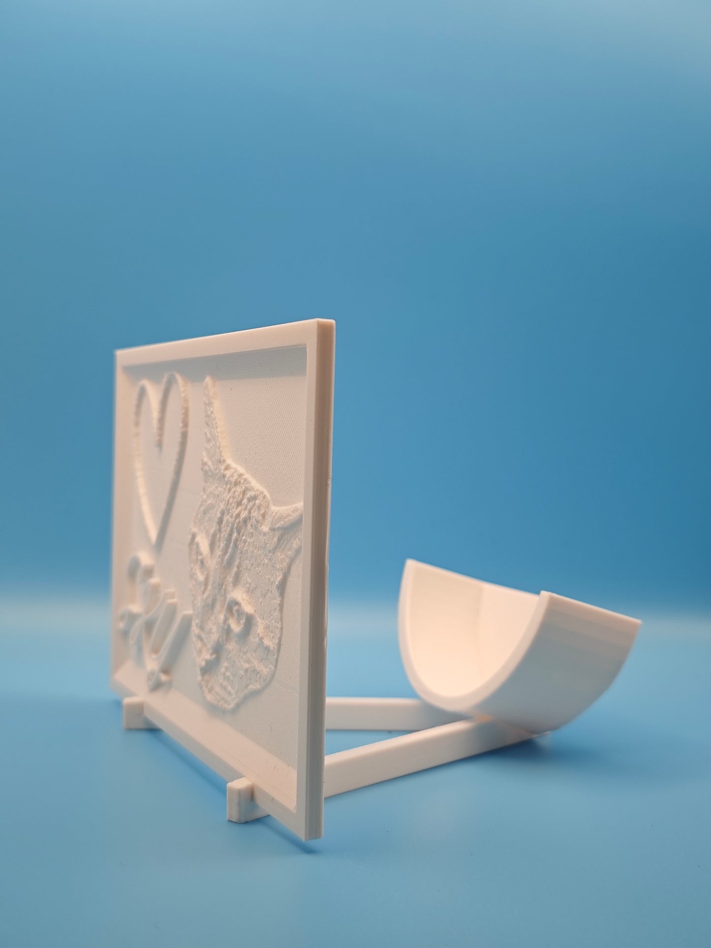 Einfarbiges Lithophan Bild – personalisiert 3D Druck Geschenk